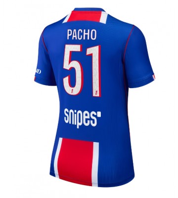 Paris Saint-Germain Willian Pacho #51 Hjemmebanetrøje Dame 2026-27 Kortærmet Paris Saint-Germain Willian Pacho #51 Hjemmebanetrøje Dame 2026-27 Kortærmet